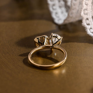 2 CT Round Three Stones Lab Grown Diamond Engagement Ring