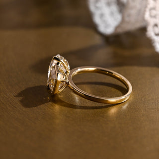 2 CT Round Three Stones Lab Grown Diamond Engagement Ring