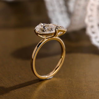 2 CT Round Three Stones Lab Grown Diamond Engagement Ring
