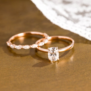 3.0 CT Round Pave Lab Grown Diamond Bridal Set