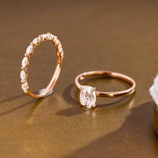 3.0 CT Round Pave Lab Grown Diamond Bridal Set