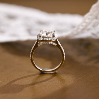 2 CT Round Three Stones Lab Grown Diamond Engagement Ring