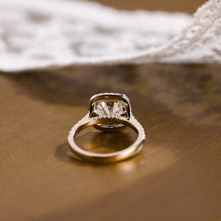 2 CT Round Three Stones Lab Grown Diamond Engagement Ring