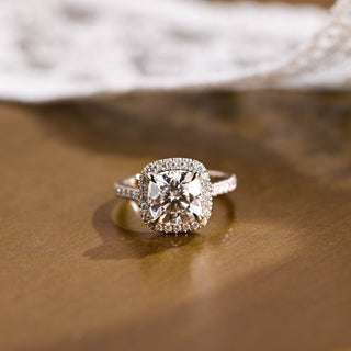 2 CT Round Three Stones Lab Grown Diamond Engagement Ring