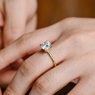 2 CT Round Three Stones Lab Grown Diamond Engagement Ring