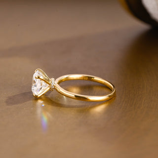 2 CT Round Three Stones Lab Grown Diamond Engagement Ring