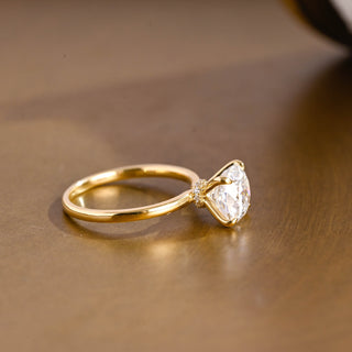 2 CT Round Three Stones Lab Grown Diamond Engagement Ring