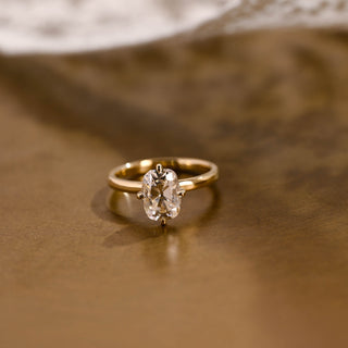 2 CT Round Three Stones Lab Grown Diamond Engagement Ring