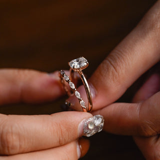2 CT Round Three Stones Lab Grown Diamond Engagement Ring