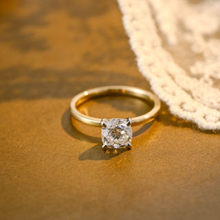 2 CT Round Three Stones Lab Grown Diamond Engagement Ring