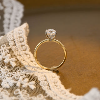 2 CT Round Three Stones Lab Grown Diamond Engagement Ring