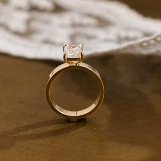 2 CT Round Three Stones Lab Grown Diamond Engagement Ring