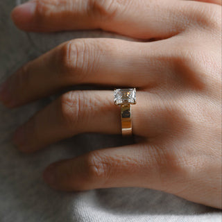 2 CT Round Three Stones Lab Grown Diamond Engagement Ring