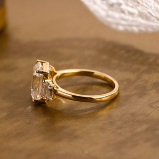 2 CT Round Three Stones Lab Grown Diamond Engagement Ring