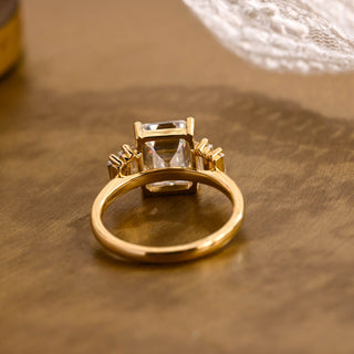 2 CT Round Three Stones Lab Grown Diamond Engagement Ring