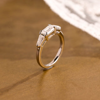 2 CT Round Three Stones Lab Grown Diamond Engagement Ring