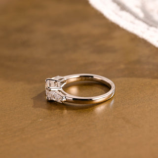 2 CT Round Three Stones Lab Grown Diamond Engagement Ring