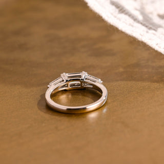 2 CT Round Three Stones Lab Grown Diamond Engagement Ring