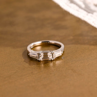 2 CT Round Three Stones Lab Grown Diamond Engagement Ring