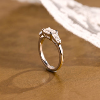 2 CT Round Three Stones Lab Grown Diamond Engagement Ring