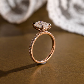 2 CT Round Three Stones Lab Grown Diamond Engagement Ring