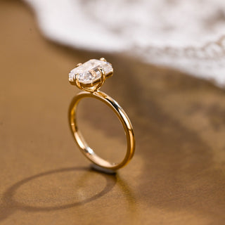 2 CT Round Three Stones Lab Grown Diamond Engagement Ring