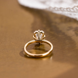 2 CT Round Three Stones Lab Grown Diamond Engagement Ring