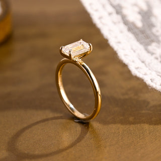2 CT Round Three Stones Lab Grown Diamond Engagement Ring
