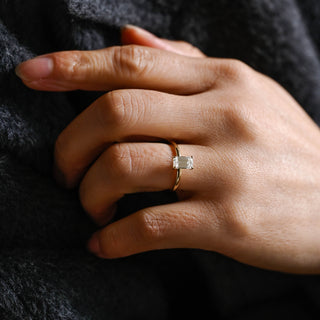 2 CT Round Three Stones Lab Grown Diamond Engagement Ring