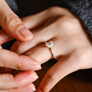 2 CT Round Three Stones Lab Grown Diamond Engagement Ring