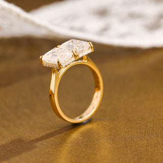 2 CT Round Three Stones Lab Grown Diamond Engagement Ring