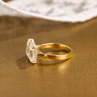 2 CT Round Three Stones Lab Grown Diamond Engagement Ring