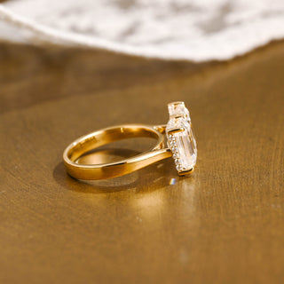 2 CT Round Three Stones Lab Grown Diamond Engagement Ring