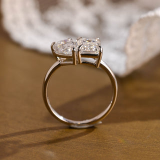 2 CT Round Three Stones Lab Grown Diamond Engagement Ring