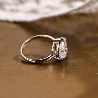 2 CT Round Three Stones Lab Grown Diamond Engagement Ring