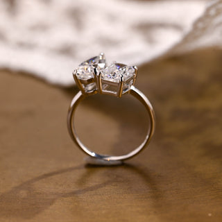 2 CT Round Three Stones Lab Grown Diamond Engagement Ring