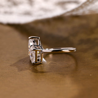 2 CT Round Three Stones Lab Grown Diamond Engagement Ring