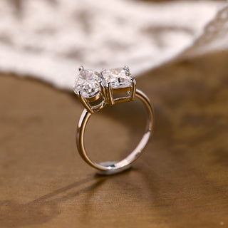 2 CT Round Three Stones Lab Grown Diamond Engagement Ring