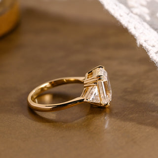 2 CT Round Three Stones Lab Grown Diamond Engagement Ring