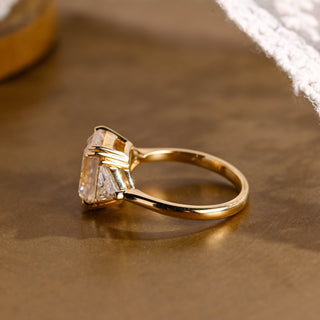 2 CT Round Three Stones Lab Grown Diamond Engagement Ring