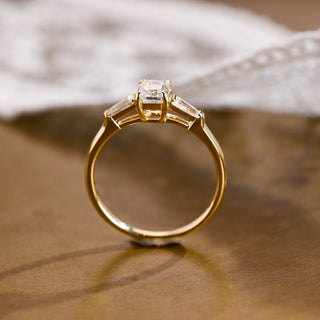 2 CT Round Three Stones Lab Grown Diamond Engagement Ring