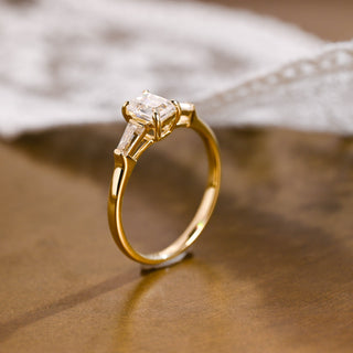2 CT Round Three Stones Lab Grown Diamond Engagement Ring