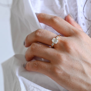 2 CT Round Three Stones Lab Grown Diamond Engagement Ring