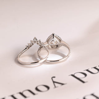 3.0 CT Round Pave Lab Grown Diamond Bridal Set