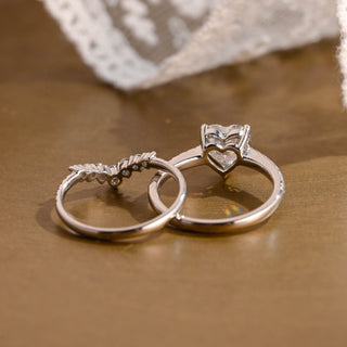 3.0 CT Round Pave Lab Grown Diamond Bridal Set