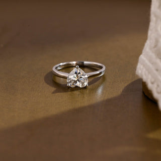 2 CT Round Three Stones Lab Grown Diamond Engagement Ring