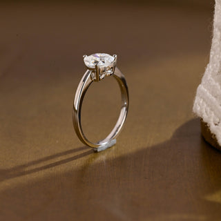2 CT Round Three Stones Lab Grown Diamond Engagement Ring