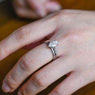 3.0 CT Round Pave Lab Grown Diamond Bridal Set