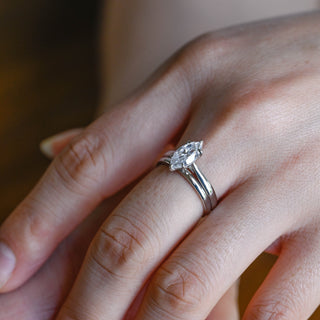 3.0 CT Round Pave Lab Grown Diamond Bridal Set