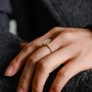 2 CT Round Three Stones Lab Grown Diamond Engagement Ring